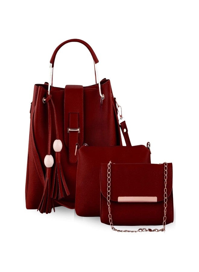 Like Style Women Handbag's (Maroon) - Image 1